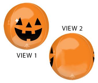 Jack O'Lantern Balloon - 3-Pack - Image 1