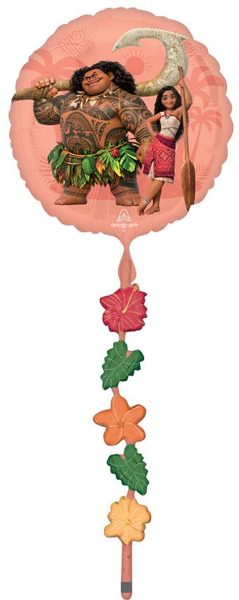 Moana Foil Balloon 68" Tail - Disney Party - Image 1