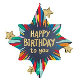 Happy Birthday Balloon 29 Inch Foil - 1 Count - Image 1