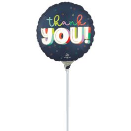 9 Inch Round Thank You Foil Balloon - 5-Pack - Image 1