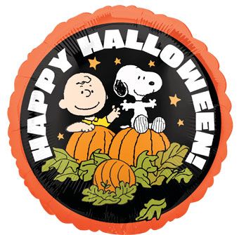 Snoopy & Charlie Brown Halloween Balloons - 5-Pack - Image 1