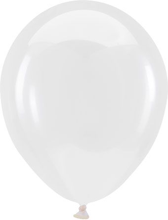 Crystal Clear Balloons - Bag of 50 - Image 1