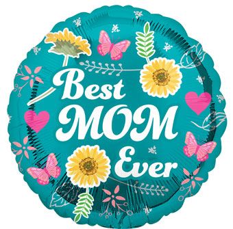 Best Mom Ever Balloons - 5-Pack - Image 1