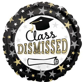 Class Dismissed Balloons - 5-Pack - Image 1