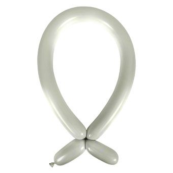 Platinum Satin Balloons - Bag of 100 - Image 1