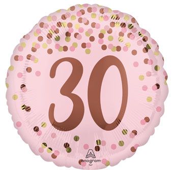 30th Birthday Balloon - 5-Pack - Image 1