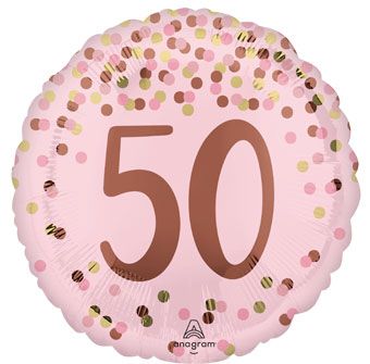 50th Birthday Balloons - 5-Pack - Image 1