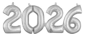 2026 Silver Balloon - 3-Pack - Image 1