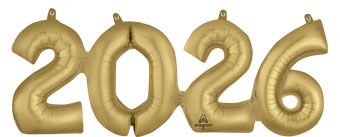 2026 Foil Balloons - 3-Pack - Image 1