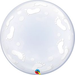 Baby Footprints Foil Balloon 24 Inch - Image 1