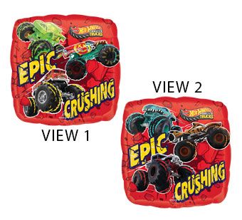 Hot Wheels Monster Trucks Balloons - 5-Pack - Image 1