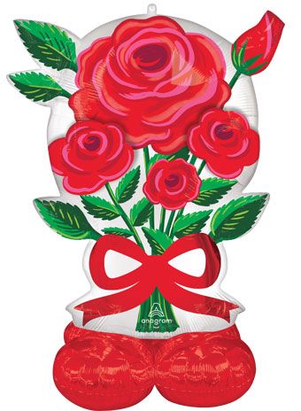 Red Rose Balloon 48 Inch - Party Decoration - Image 1