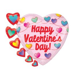 Valentine's Day Heart Foil Balloon 24 Inch - Image 1