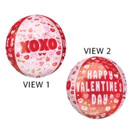 Valentine Balloon 16 Inch Foil - Heart Love Party Decor - Image 1