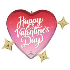 Dreamy Heart Hues Foil Balloon 28 Inch - Valentine's Day - Image 1