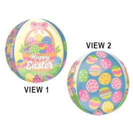 Easter Egg Basket Balloon 16 Inch Foil - Happy Easter Decor - Image 1