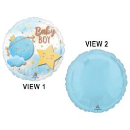 Little Moon Boy Foil Balloon 15 Inch - Image 1