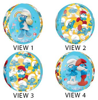 Smurfs Balloons - 3-Pack - Image 1