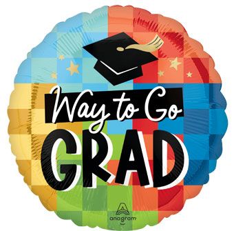Way to Go Grad Balloons - 5-Pack - Image 1
