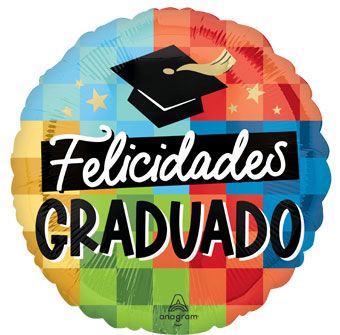 Graduation Balloon 5-Pack - Felicidades Graduado - Image 1