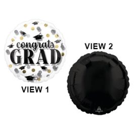Graduation Foil Balloon 15 Inch - Congrats Grad Decor - Image 1