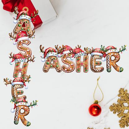 Personalized Christmas Name Ornaments – Wood or Acrylic – Custom Holiday Decorations