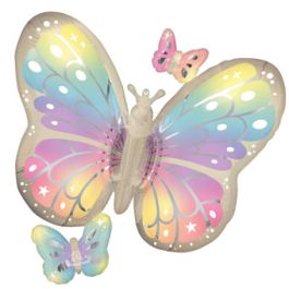 Pastel Butterfly Balloon 29 Inch Foil - Fluttering Dreams - Image 1