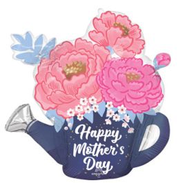 Happy Mother's Day Peony Garden Foil Balloon 26 Inch - Image 1