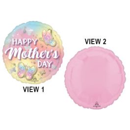 Mother's Day Foil Balloon 15 Inch - Butterflies - Image 1