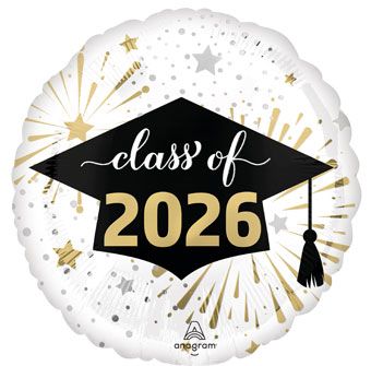 Class of 2026 Balloon - 5-Pack - Image 1