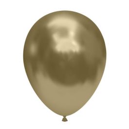 Golden Latex Balloons 11 Inch - 50-Pack - Image 1