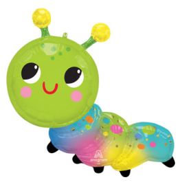 Caterpillar Balloon 35 Inch Large Shape Foil Balloon - Image 1