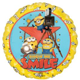 Minion Balloon 18 Inch Foil - Show Me Smile - Image 1