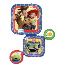 Woody & Buzz Foil Balloons - Large Shapes Toy Story Party - Image 1