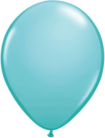 Caribbean Blue Balloons - Bag of 100 - Image 1