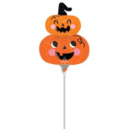 Halloween Lantern Stack Balloons - Air Fill Only Decor - Image 1