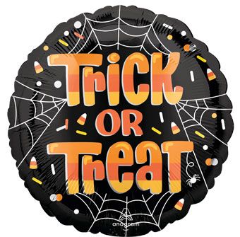 Trick or Treat Foil Balloon 18 Inch - 5-Pack - Image 1
