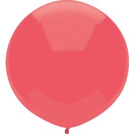 Red Latex Balloons 17 Inch Round - Pack of 50 - Image 1