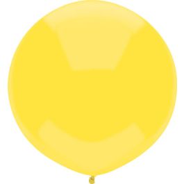 Yellow Latex Balloons 17 Inch Round - 50-Count Party Pack - Image 1
