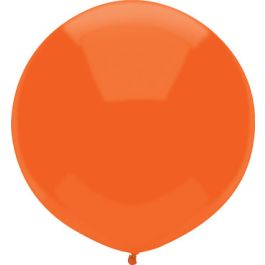 Orange Latex Balloons 17 Inch Round - Pack of 50 - Image 1