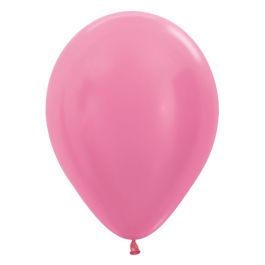 Pearl Fuchsia Latex Balloon 5 Inch Round - 100-Count Pack - Image 1