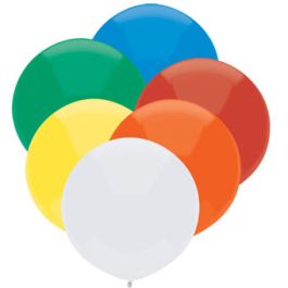Assorted Primary Color Balloons 17 Inch - 50 Count - Image 1