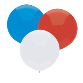 Patriotic Balloons 17 Inch - 50-Pack - Image 1