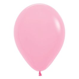 Pink Latex Balloons 5 Inch Round - 100 Count Pack - Image 1
