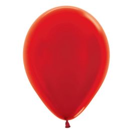 Metallic Red Latex Balloons 5 Inch - 100-Pack - Image 1