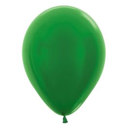 Metallic Green Balloons 5 Inch Round - 100-Pack - Image 1