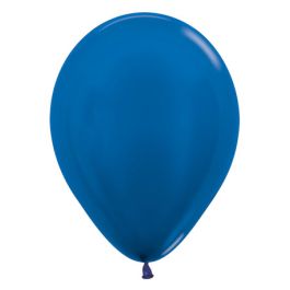 Blue Latex Balloons 5 Inch Round Shape - 100 Count Pack - Image 1