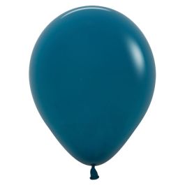 Deep Teal Balloons 5 Inch Round - 100 Count - Image 1