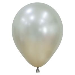 Cream Pearl Latex Balloons 5 Inch Round - 100 Count - Image 1