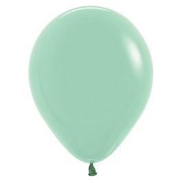 Pastel Dusk Green Balloons 5 Inch Round - 100 Count - Image 1
